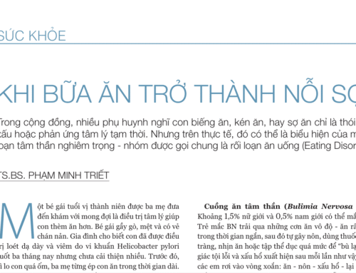 KHI BỮA ĂN TRỞ THÀNH NỖI SỢ
